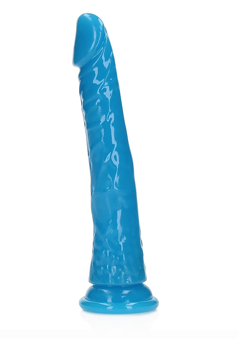 Shots Toys | REALROCK 32cm Slim Glow in the Dark Neon - Blue (11") Dildo Dong