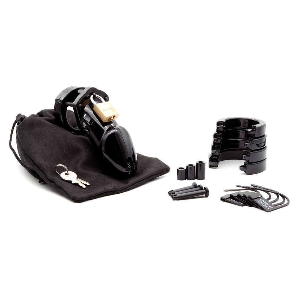 CB-X CB-6000 Chastity 3.25" Cock Cage Kit - Black