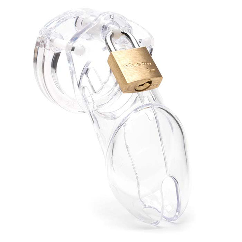 CB-X CB-6000 Chastity 3.25" Cock Cage Kit - Clear