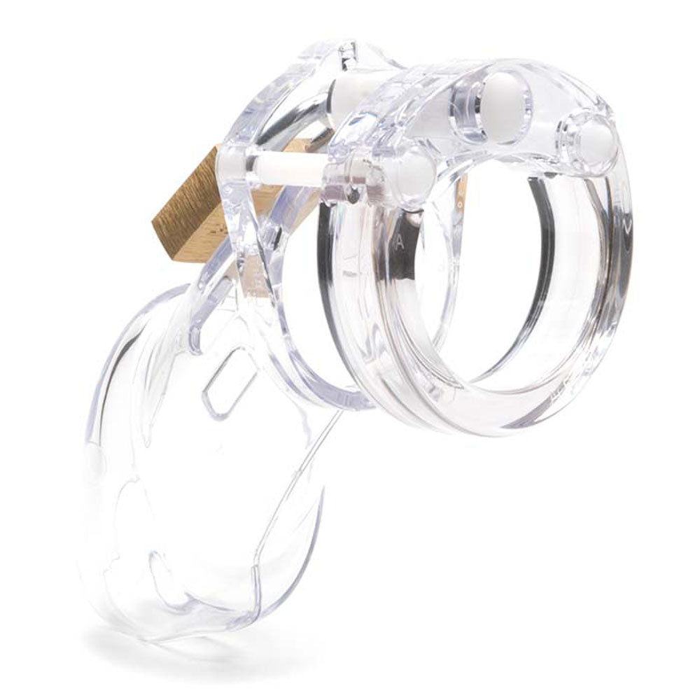 CB-X CB-6000 Chastity 3.25" Cock Cage Kit - Clear