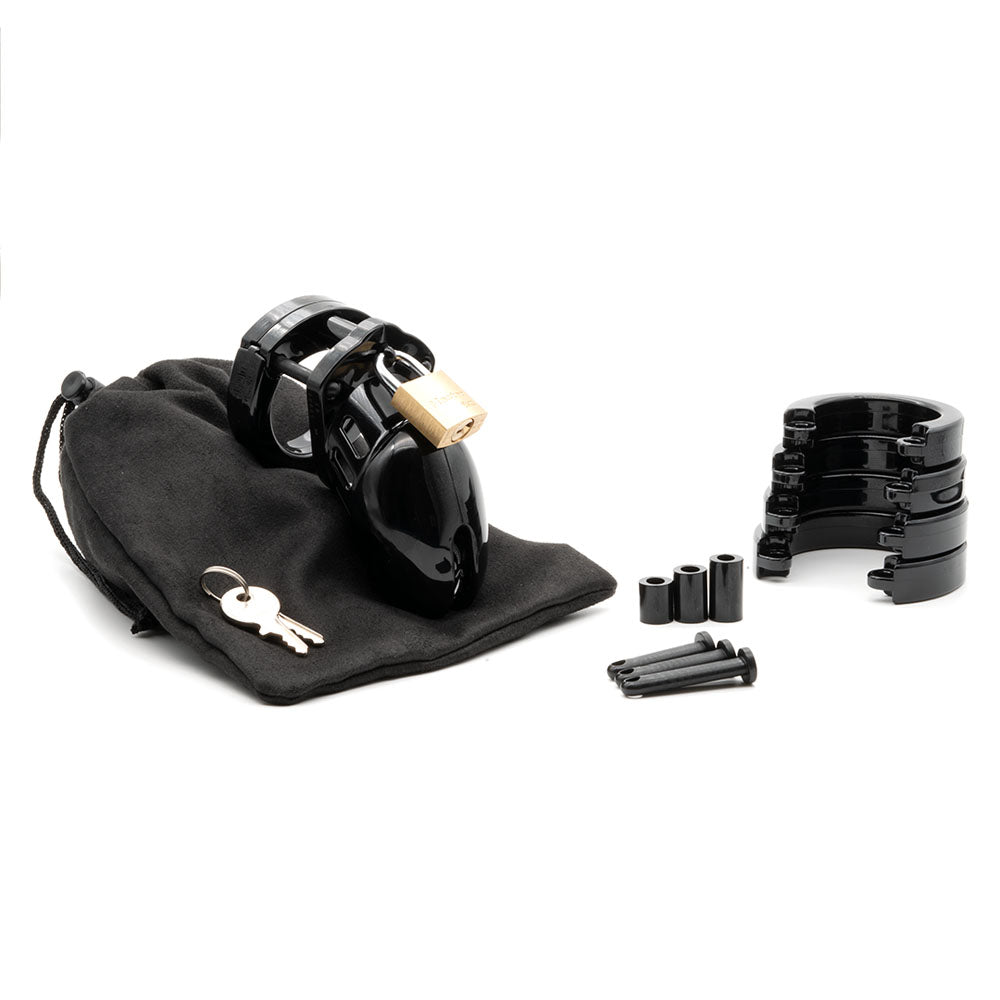 CB-X CB-6000S Chastity 2.5" Cock Cage Kit - Black