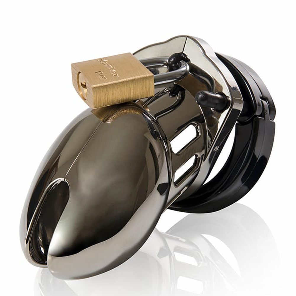 CB-X CB-6000S Chastity 2.5" Cock Cage Kit - Chrome