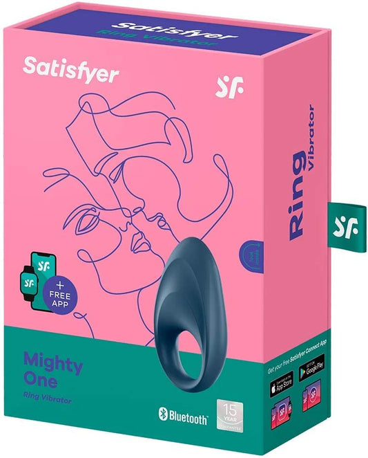 Satisfyer Mighty One Vibrating Cockring Cock Ring w App Control