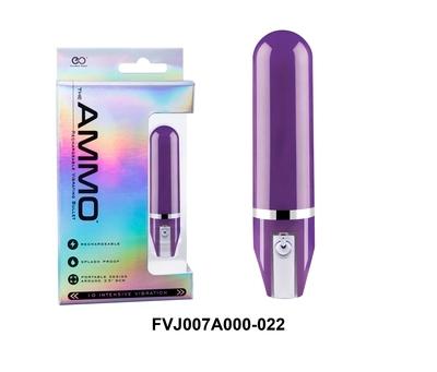 Excellent Power The Ammo 3.5" Glossy Rechargeable Bullet Vibrator Purple