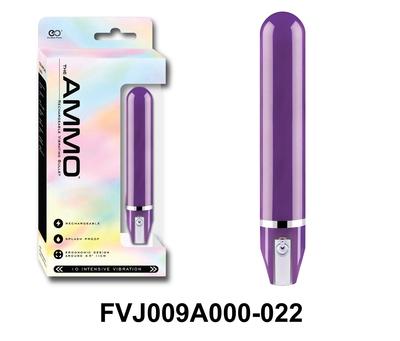 Excellent Power The Ammo 5" Glossy Rechargeable Bullet Vibrator Purple