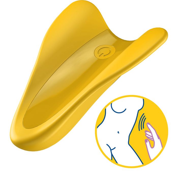 Satisfyer High Fly Yellow USB Rechargeable Finger Stimulator