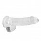 Shots Toys | REALROCK Crystal Clear 6"/15cm Realistic Dildo with Balls Transparent