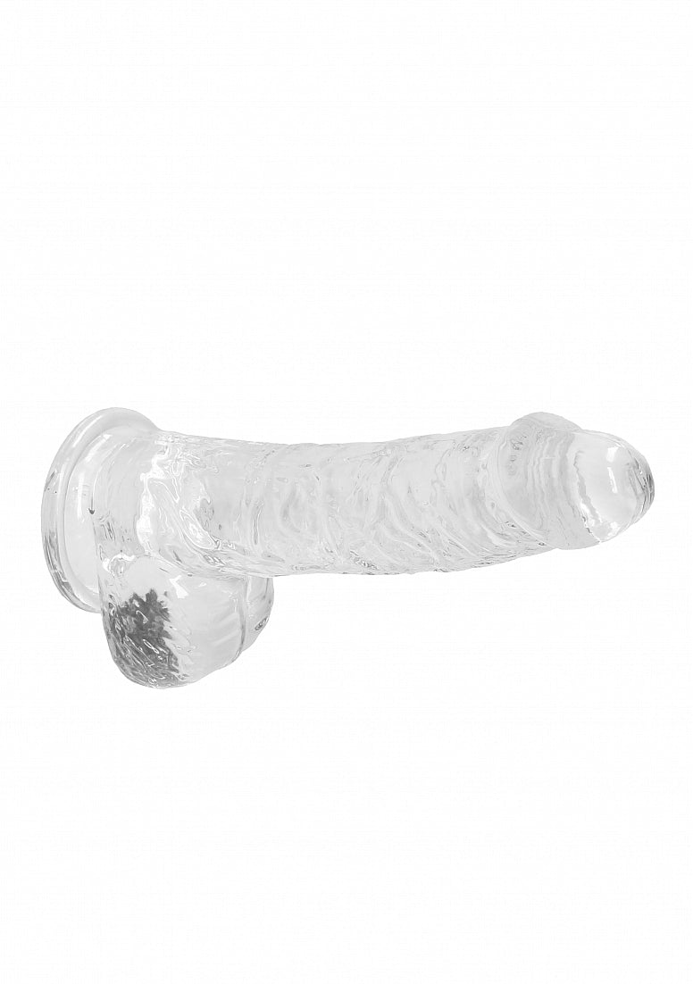 Shots Toys | REALROCK Crystal Clear 6"/15cm Realistic Dildo with Balls Transparent