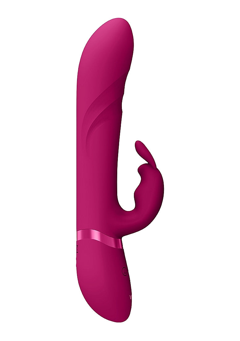 Shots Toys | VIVE Nari Vibrating and Rotating Beads, G-Spot Rabbit Vibrator Pink