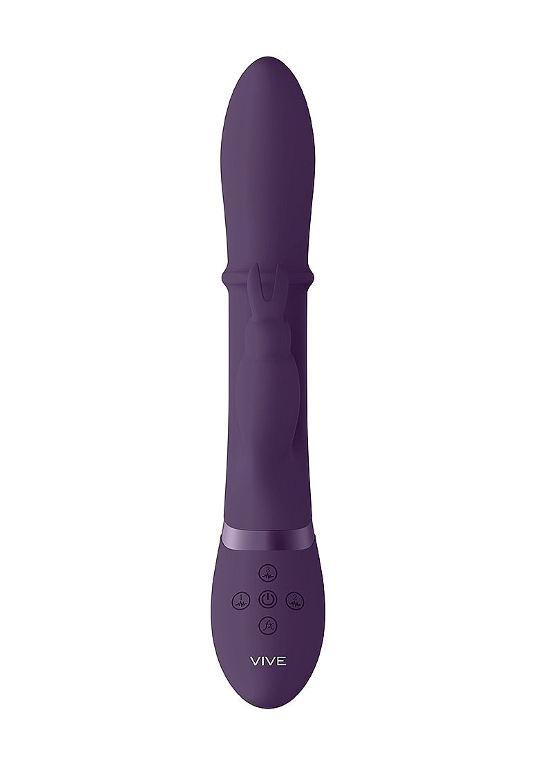 Shots Toys | VIVE Halo G-Spot Rabbit Vibrator with Stimulating Ring Purple