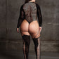 Le Desir Shade - Kalyke XXIII - Bodystocking with Turtleneck Black Size OSX