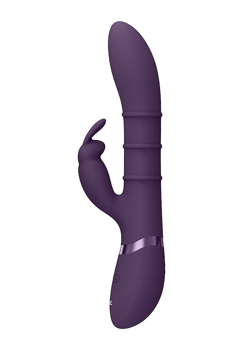 Shots Toys | VIVE Sora Up & Down Stimulating Rings, G-Spot Rabbit Vibrator Purple