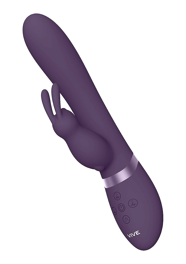 Shots Toys | VIVE Taka Automatic Inflatable Rabbit Vibrator Purple