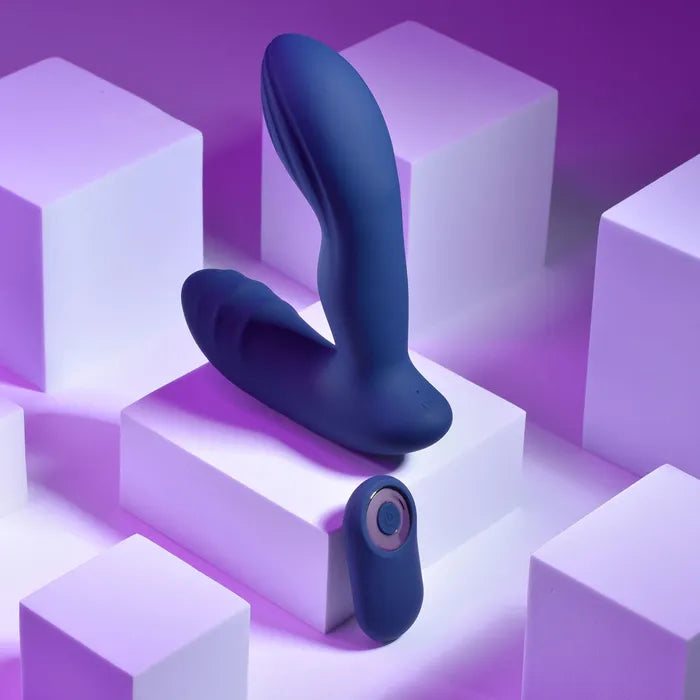 Playboy Pleasure PLEASURE PLEASER Blue USB Vibrating Prostate Massager Wireless