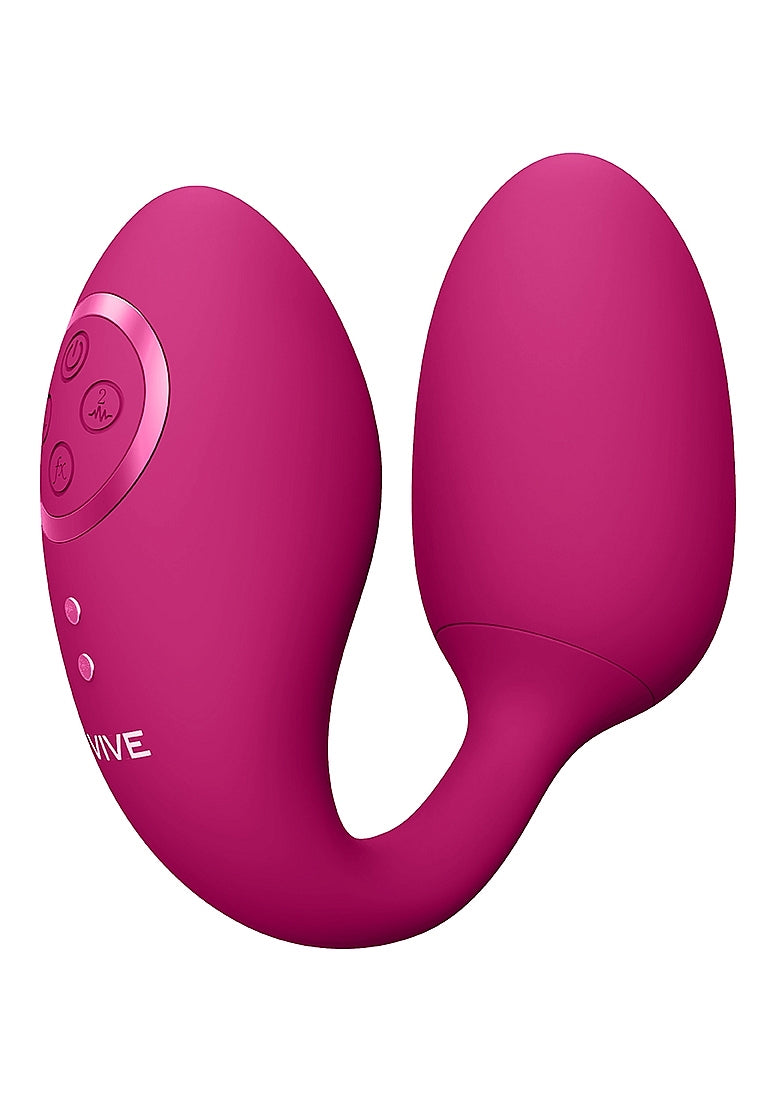 Shots Toys | VIVE Aika Double Action Pulse Wave & Vibrating Love Egg Remote Pink