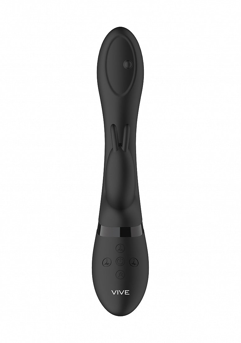 Shots Toys | VIVE Mira Spinning G-Spot Rabbit Vibrator Black