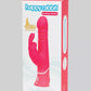 Love Honey Happy Rabbit Thrusting Realistic Rechargeable Rabbit Vibrator Pink