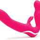 Love Honey Happy Rabbit Rechargeable Vibrating Strapless Strap On Pink