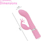 Pillow Talk Kinky Dual Massager Rabbit Vibrator w Swarovski Crystal Button Pink