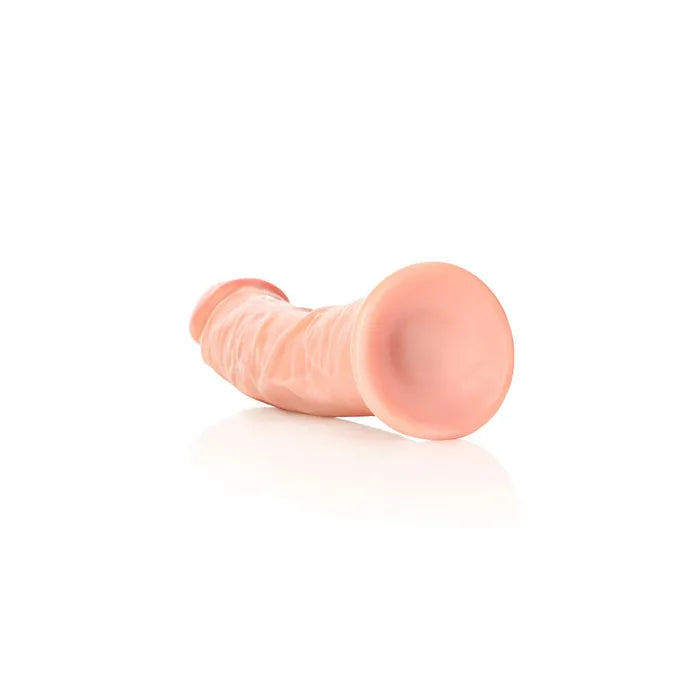 REALROCK Realistic Regular Curved Dildo with Suction Cup - Flesh 23cm (9") Dong