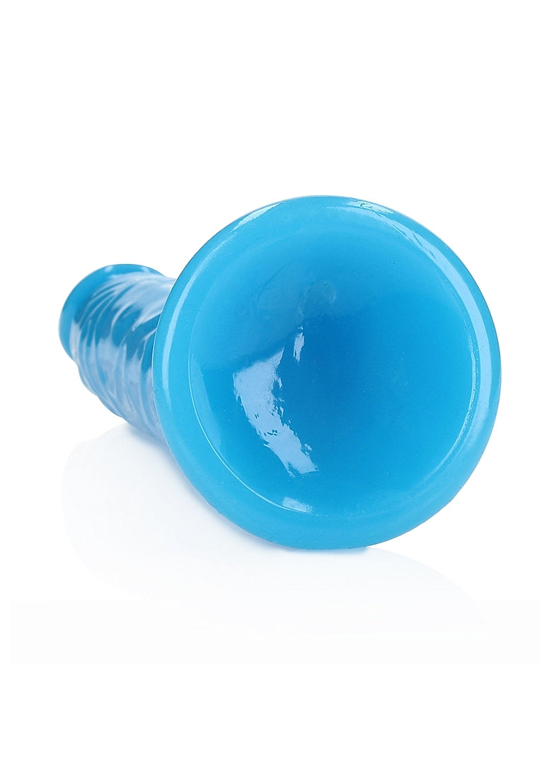 Shots Toys | REALROCK 32cm Slim Glow in the Dark Neon - Blue (11") Dildo Dong