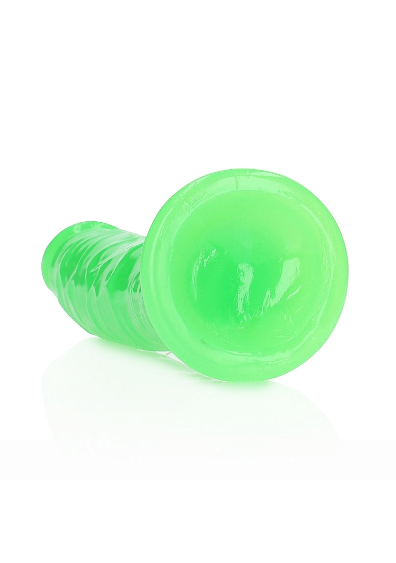 Shots Toys | REALROCK 20cm Slim Glow in the Dark Neon - Green (8") Dildo Dong