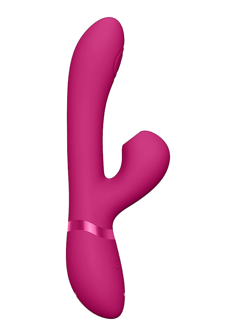 Shots Toys | VIVE Hide Airwave & Pulse Wave G-Spot Vibrator Pink