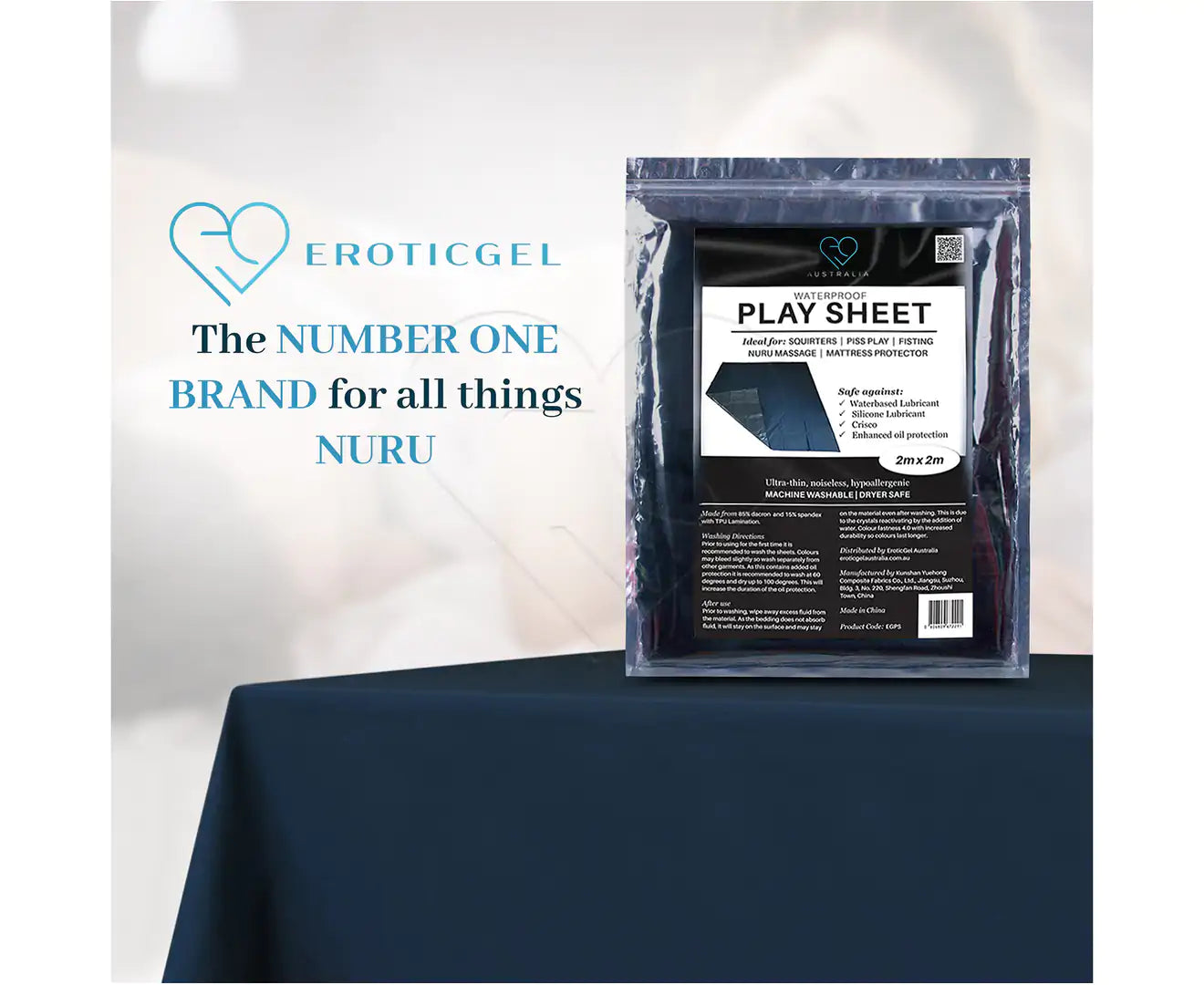 Eroticgel Waterproof Play Sheet 2m x 2m / 200cm X 200cm