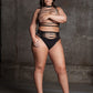 Le Desir Shade - Helike XLV - Two Piece with Open Cups, Crop Top and Pantie Black Size OSX