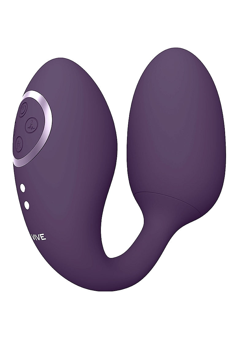 Shots Toys | VIVE Aika Double Action Pulse Wave & Vibrating Love Egg Remote Purple