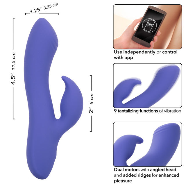 CalExotics Connect™ Dual Stimulator - App Control G-Spot Rabbit Vibrator