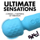 XR Brands | BANG! 10X Mini Silicone Wand Vibrator - Blue