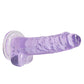 Shots Toys | REALROCK Crystal Clear 7"/17cm Realistic Dildo with Balls Purple