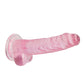 Shots Toys | REALROCK Crystal Clear 7"/17cm Realistic Dildo with Balls Pink