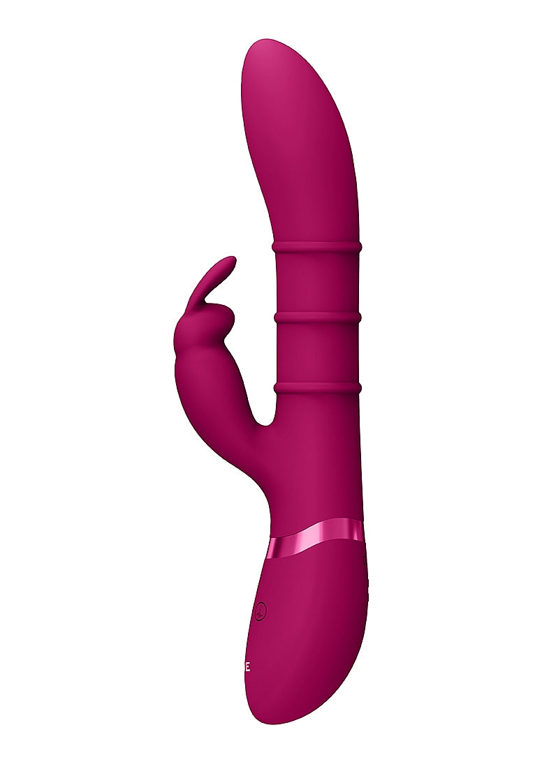 Shots Toys | VIVE Sora Up & Down Stimulating Rings, G-Spot Rabbit Vibrator Pink