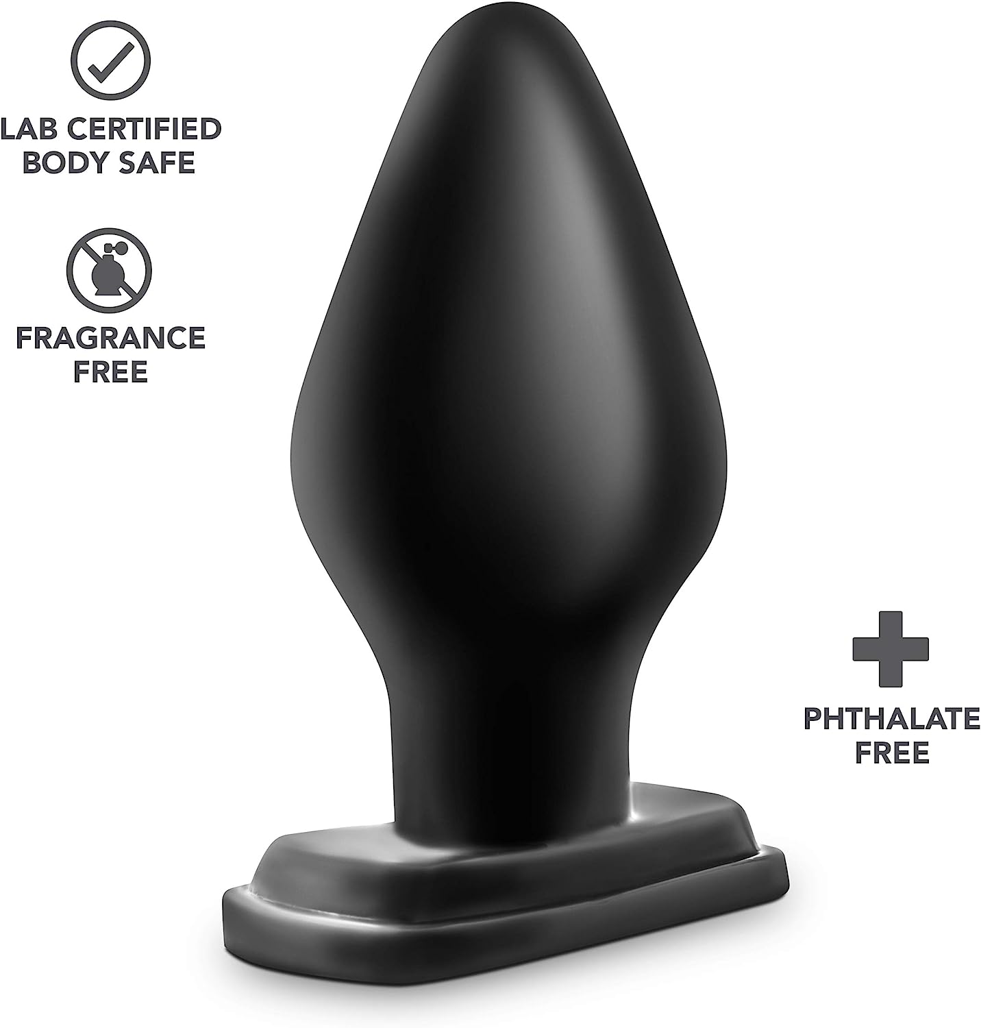 Blush Novelties | Anal Adventures XXL Black 15.2cm (6") Butt Plug