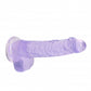 Shots Toys | REALROCK Crystal Clear 6"/15cm Realistic Dildo with Balls Purple