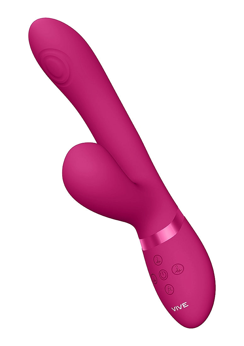 Shots Toys | VIVE Hide Airwave & Pulse Wave G-Spot Vibrator Pink