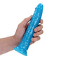 Shots Toys | REALROCK 20cm Slim Glow in the Dark Neon - Blue (8") Dildo Dong