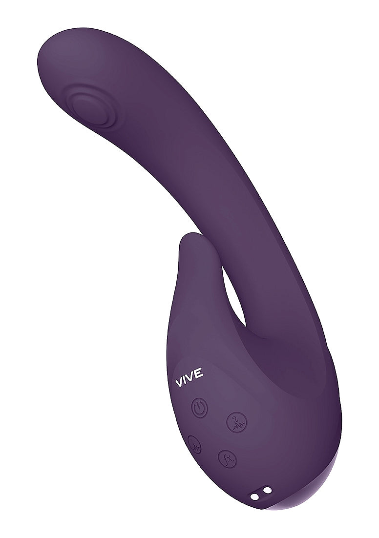 Shots Toys | VIVE Miki Double Action Pulse Wave Flickering G-Spot Vibrator Purple