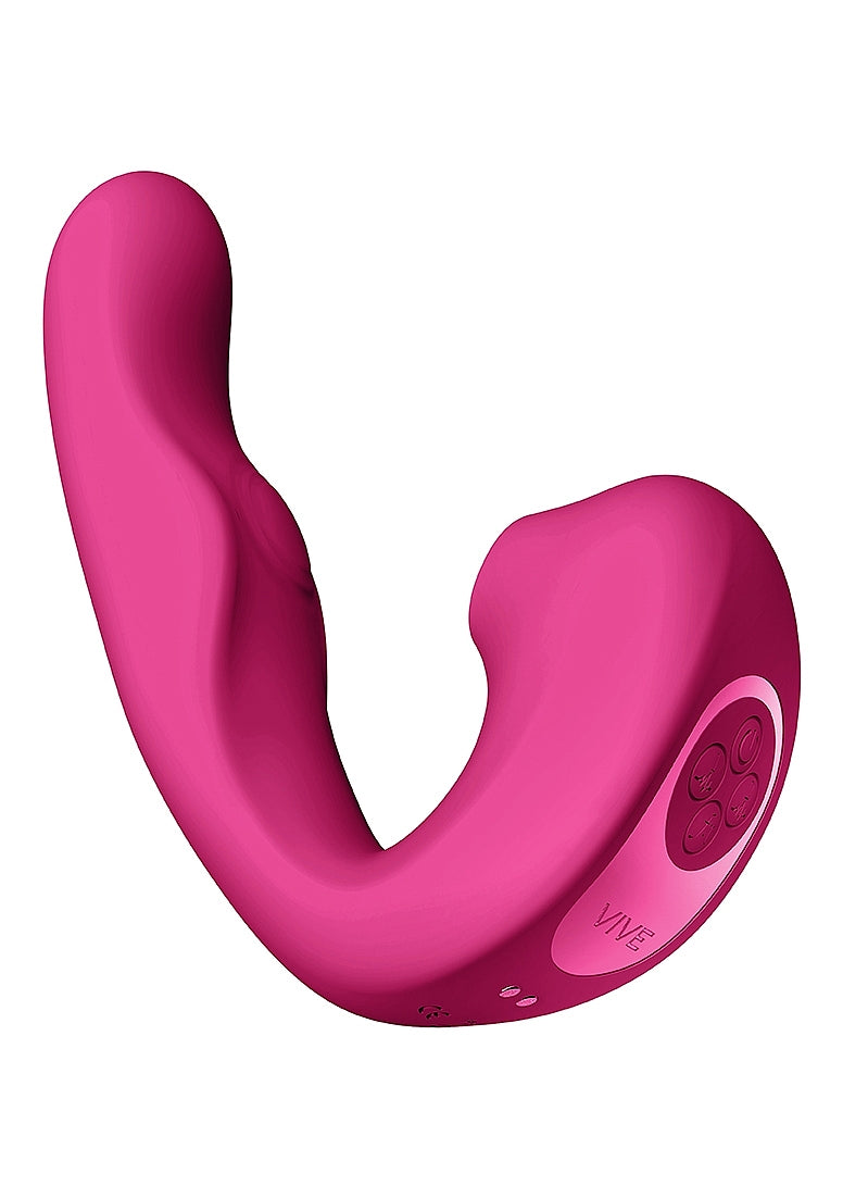 Shots Toys | VIVE Zaki Air Wave Pulse Wave & G-Spot Vibrator Pink