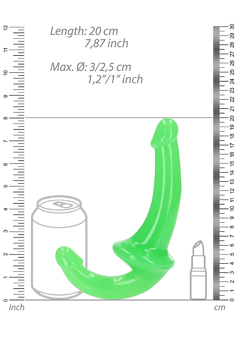 Shots Toys | REALROCK 13.5cm (6") Strapless Strap-On Glow in the Dark - Green