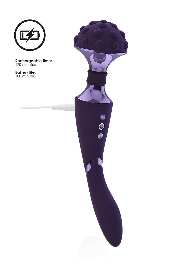 Shots Toys | VIVE Shiatsu Bendable Massager Wand Purple