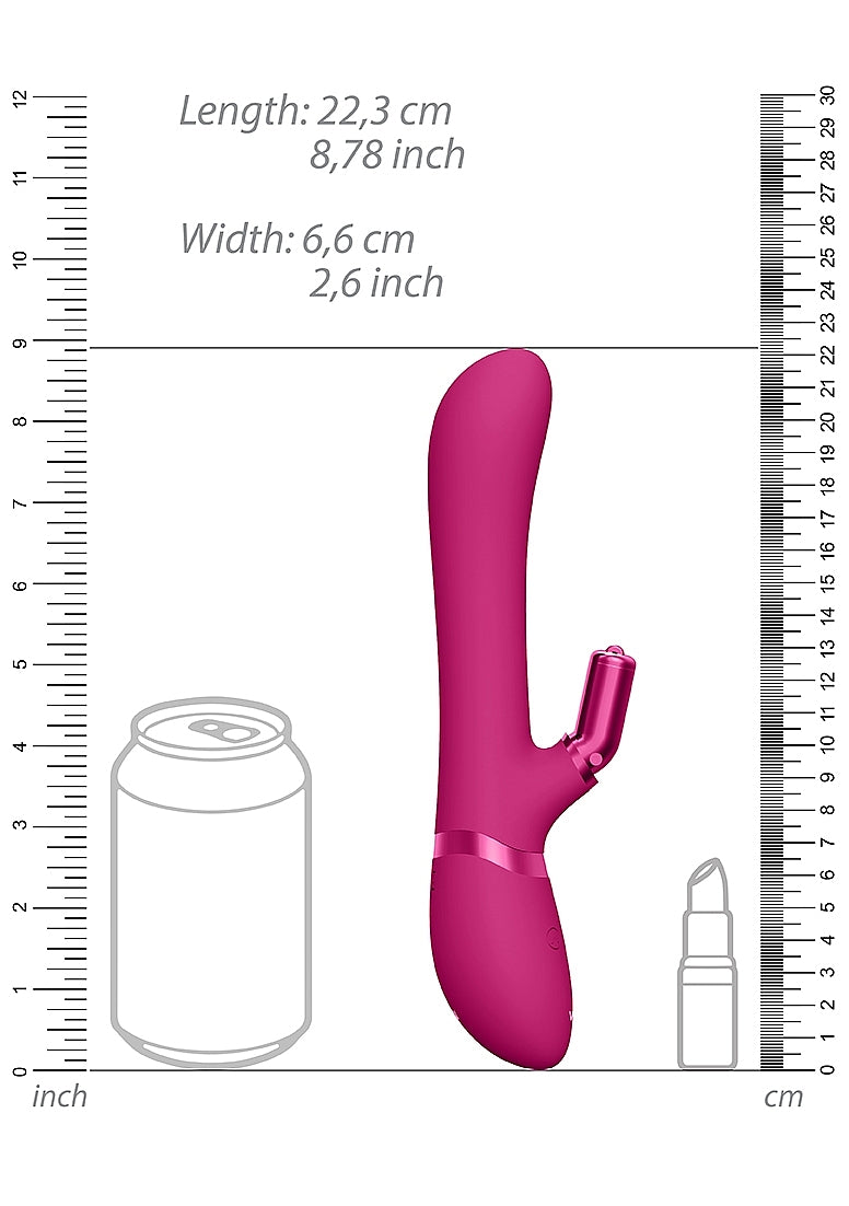 Shots Toys | VIVE Chou Rabbit Vibrator with Interchangeable Attachments Pink