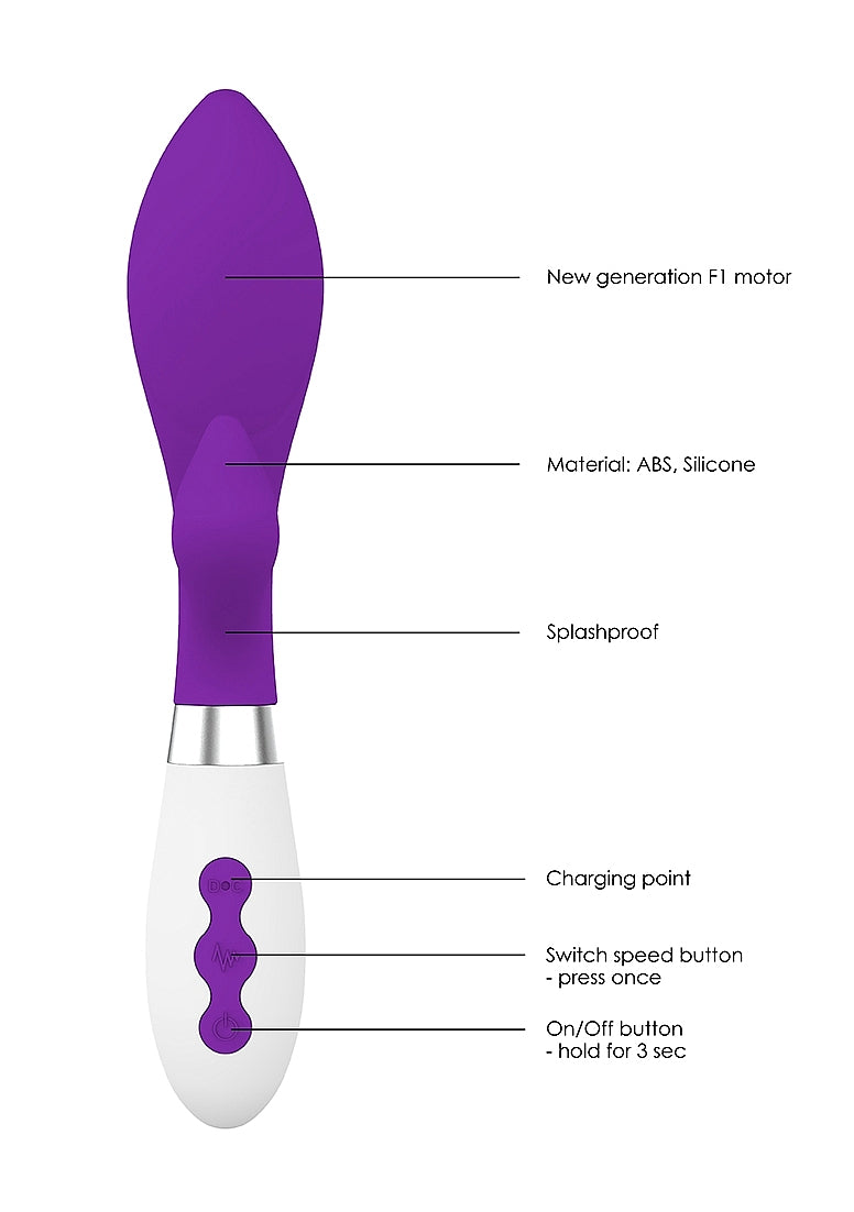 Shots Toys | Luna Achelois Rechargeable 10 Speed Vibe Vibrator Purple