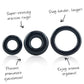 ScreamingO RingO x3 Cock Rings Black - 3 Pack