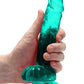 Shots Toys | REALROCK Crystal Clear 7"/17cm Realistic Dildo with Balls Turquoise