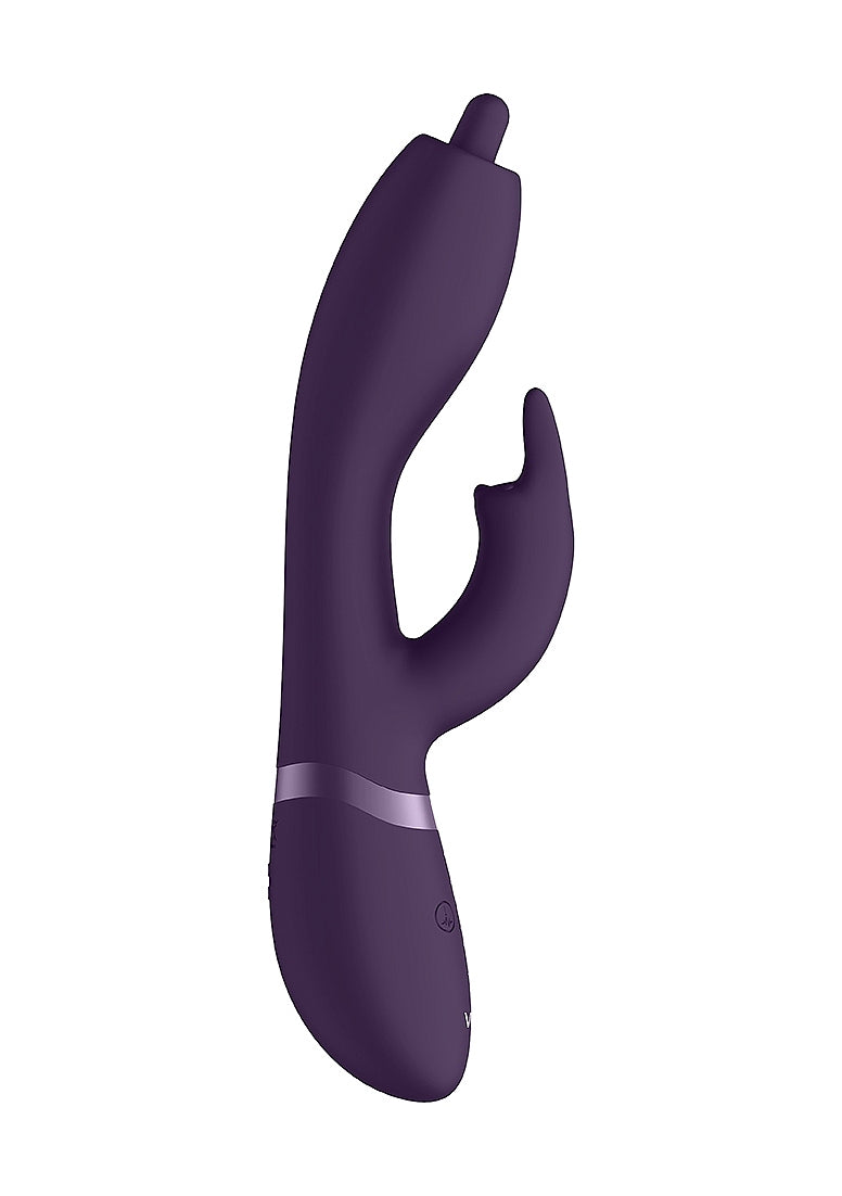 Shots Toys | VIVE Nilo - Rechargeable Rabbit Vibrator w/ Swirling Tip Purple