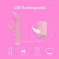 Pillow Talk Kinky Dual Massager Rabbit Vibrator w Swarovski Crystal Button Pink