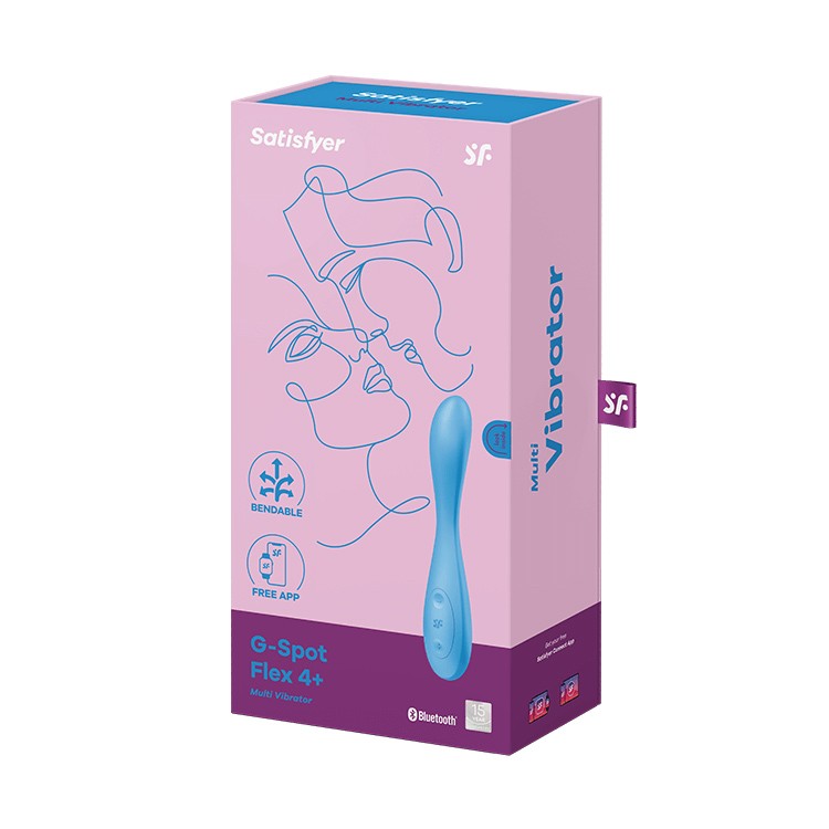 Satisfyer G-Spot Flex 4+ Vibrator Blue with App Control